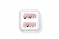 Multi-Color Polka Dot French Short Rounded Oval Daily Nails