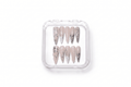 Silver Thorn Holographic Long Stiletto Press On Nails