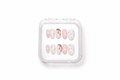 Bunny Plaid Milk Tea Kawaii Short Oval Nails
