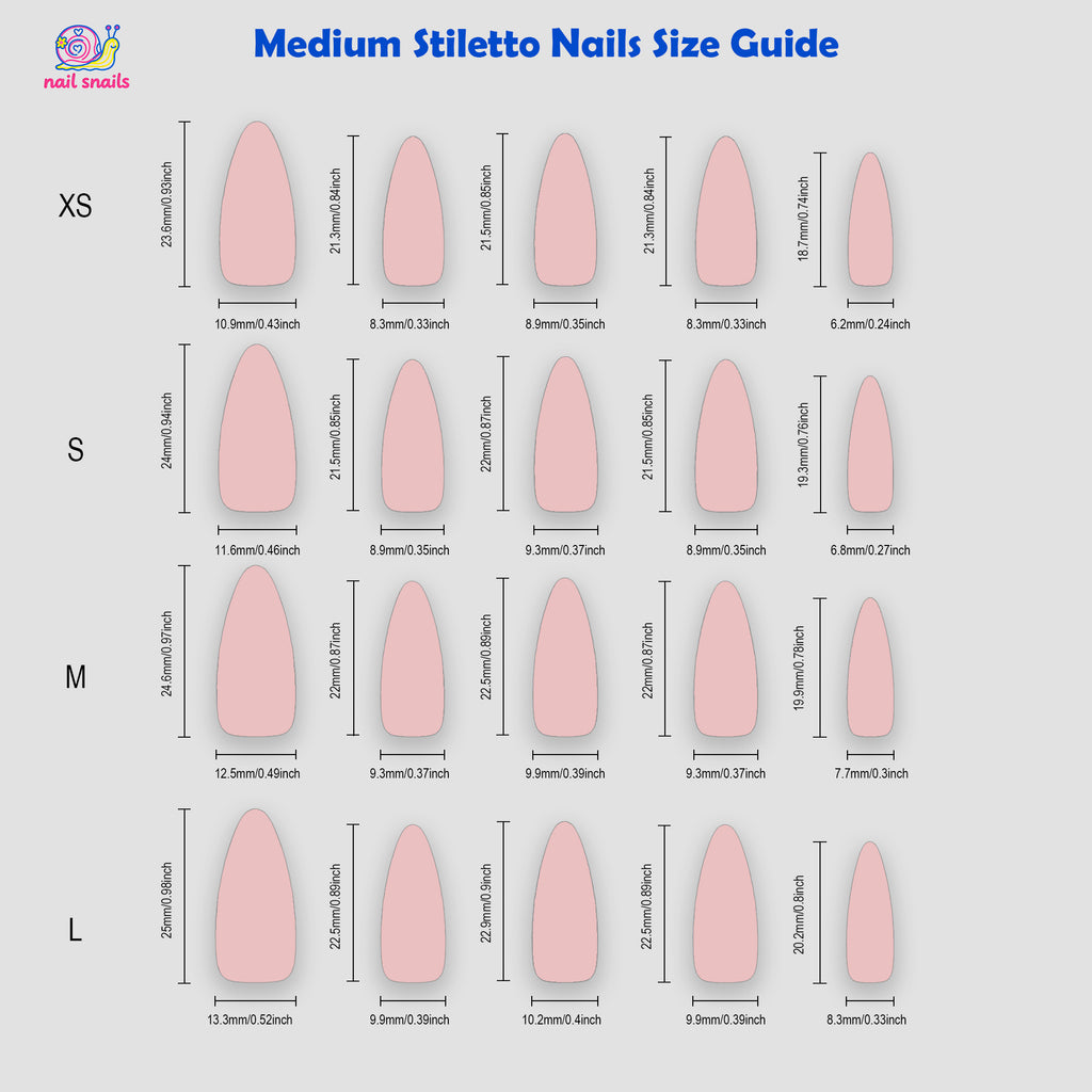 Baby Blue Aurora Line Minimal Almond Press On Nails