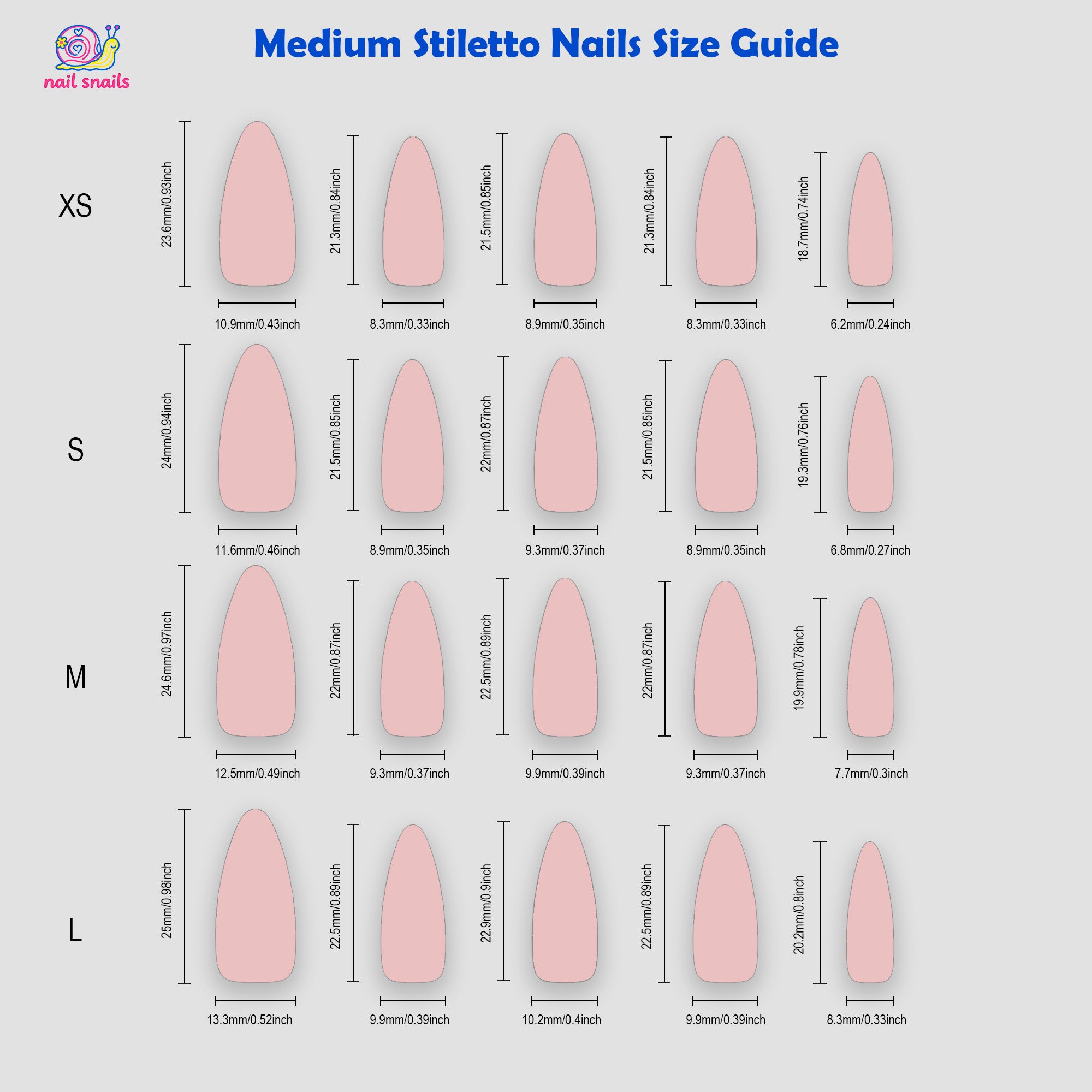 Baby Blue Aurora Line Minimal Almond Press On Nails