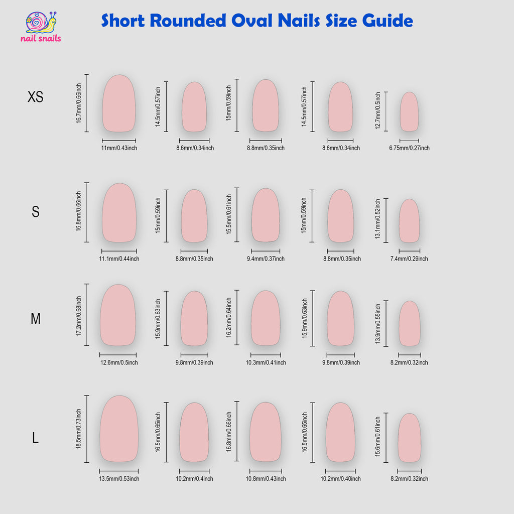 Multi-Color Polka Dot French Short Rounded Oval Daily Nails