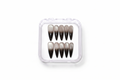 Black Nude Ombre Stiletto Press On Nails | Dark Gradient Handmade press on nail